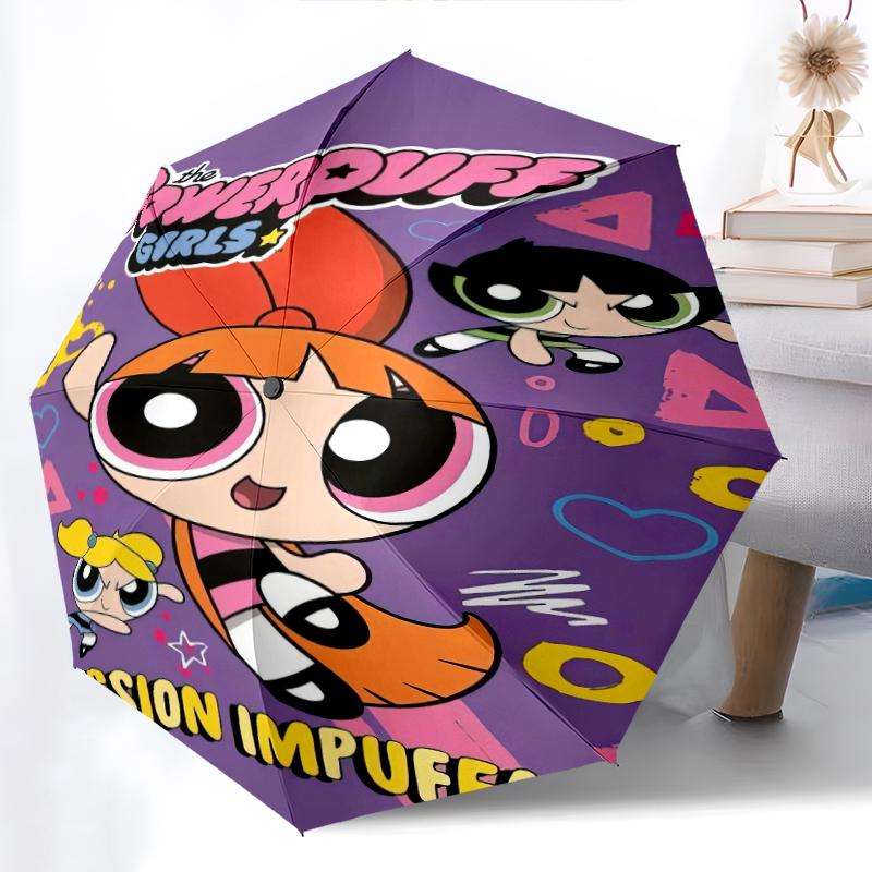 1pc The Powerpuff Girls pattern Umbrella Portable Folding Umbrella Iron Frame Hole Bone Structure Outdoor Home Umbrella
1pc The Powerpuff Girls pattern Umbrella Portable Folding Umbrella Iron Frame Hole Bone Structure Outdoor Home Umbrella