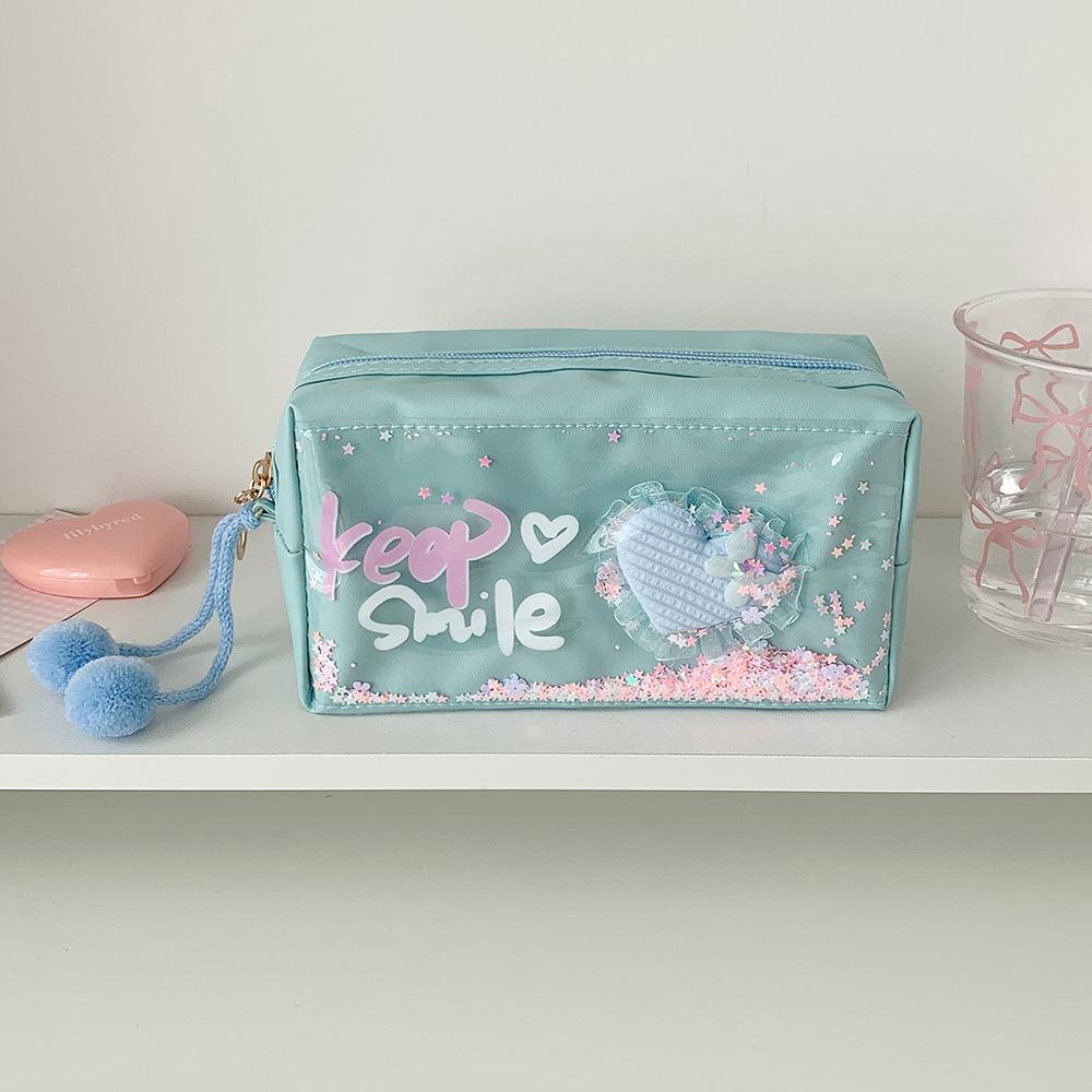 Large Capacity Pencil Case Quicksand Desktop Stationery Organizer Pouch Stationary Storage Bag светло-синий
Large Capacity Pencil Case Quicksand Desktop Stationery Organizer Pouch Stationary Storage Bag светло-синий