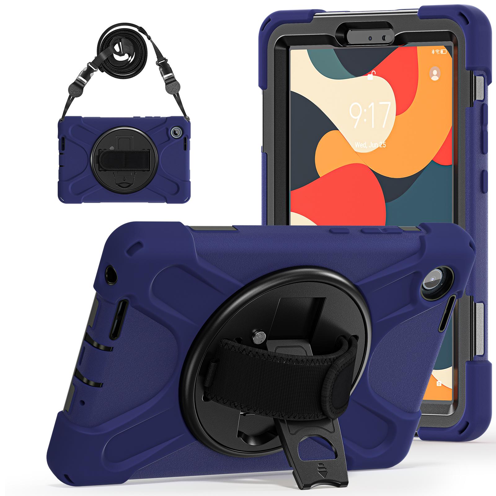 Heavy Duty Armor Case For Lenovo Tab One (K9) 2025 8.7 inch Model TB305FU 360 Rotating Rugged Stand Cover With Shoulder Strap Tab One (K9) TB305FU темно-синього кольору
Heavy Duty Armor Case For Lenovo Tab One (K9) 2025 8.7 inch Model TB305FU 360 Rotating Rugged Stand Cover With Shoulder Strap Tab One (K9) TB305FU темно-синього кольору