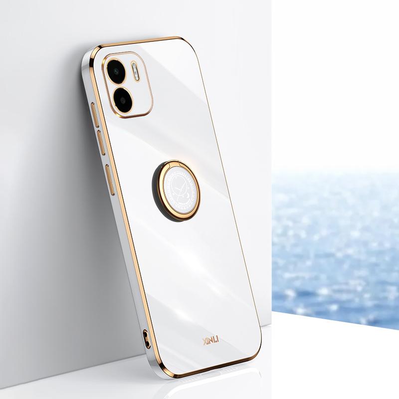 XINLI Kickstand Phone Case for Xiaomi Redmi A1 4G/A2 4G,Electroplating Golden Edge TPU Phone Cover with Ring Holder White
XINLI Kickstand Phone Case for Xiaomi Redmi A1 4G/A2 4G,Electroplating Golden Edge TPU Phone Cover with Ring Holder White