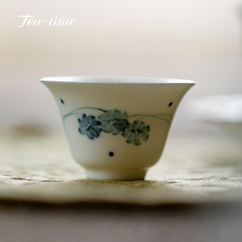 Hand Painted Tea Cup Blue and White Teacup Ceramic Retro Cup Puer for Tea Pair Porcelain Chinese Bowl Cups Gift Jingdezhen Cute 6x3.7cm 25ML
Hand Painted Tea Cup Blue and White Teacup Ceramic Retro Cup Puer for Tea Pair Porcelain Chinese Bowl Cups Gift Jingdezhen Cute 6x3.7cm 25ML