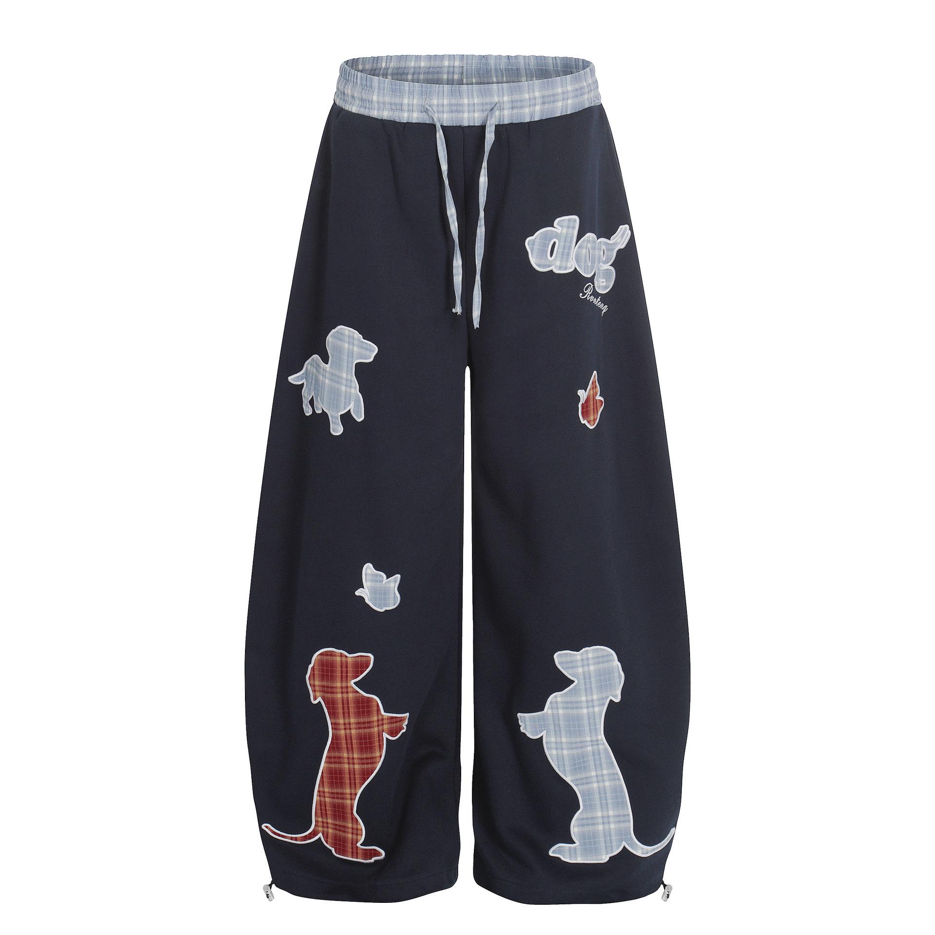 Women s High Waist Cartoon Print Patchwork Sweatpants - Loose, Casual Wide-Leg American Street Style for Dance & Sports Extra Large темно-синього кольору
Women s High Waist Cartoon Print Patchwork Sweatpants - Loose, Casual Wide-Leg American Street Style for Dance & Sports Extra Large темно-синього кольору