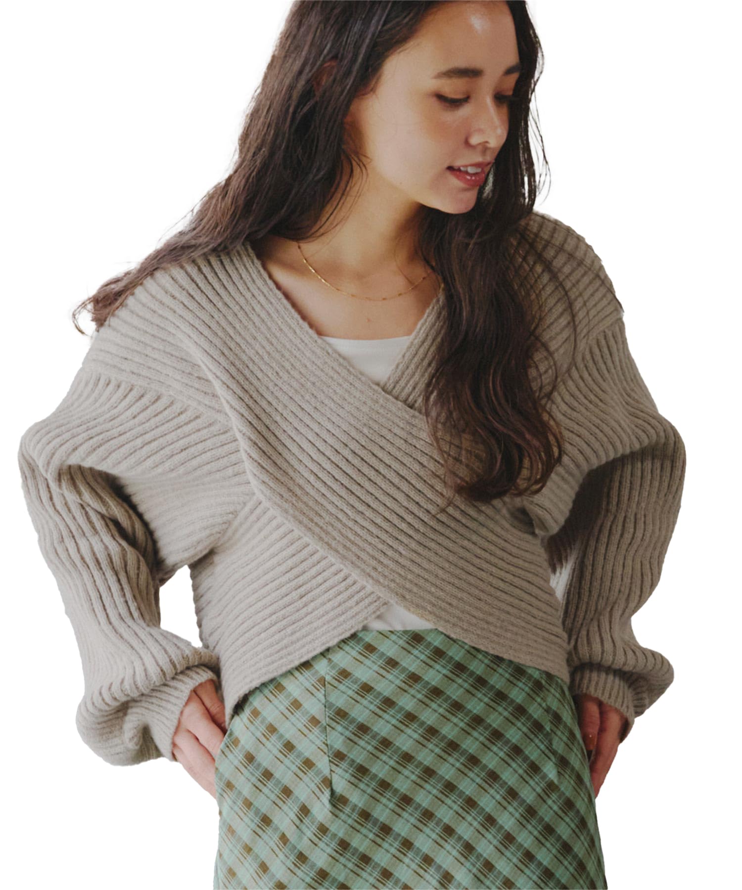 Titibait AEJR5767 Серый пуловер женский 2-сторонний с крестообразным дизайном, бежевый, размер M
Titibait AEJR5767 Серый пуловер женский 2-сторонний с крестообразным дизайном, бежевый, размер M