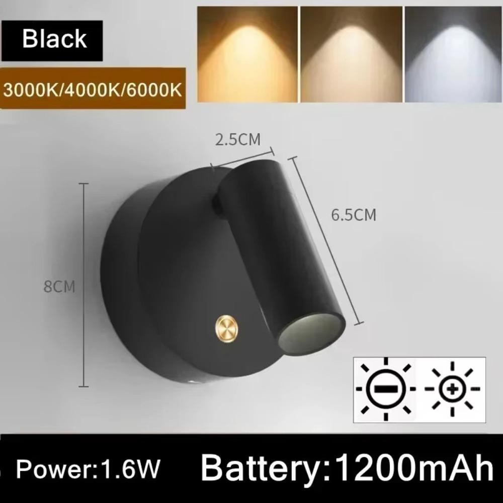 New USB Rechargeable LED Wall Light Magnetic Base Dimmable Wall Sconces Black White With Touch Switch Bedside Light Bedroom чорний
New USB Rechargeable LED Wall Light Magnetic Base Dimmable Wall Sconces Black White With Touch Switch Bedside Light Bedroom чорний