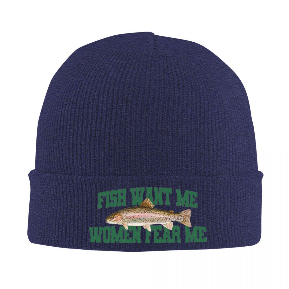 Fish Want Me Women Fear Me Meme Knit Hat Beanies Autumn Winter Hat Warm New Cap for Unisex Women Gifts
Fish Want Me Women Fear Me Meme Knit Hat Beanies Autumn Winter Hat Warm New Cap for Unisex Women Gifts