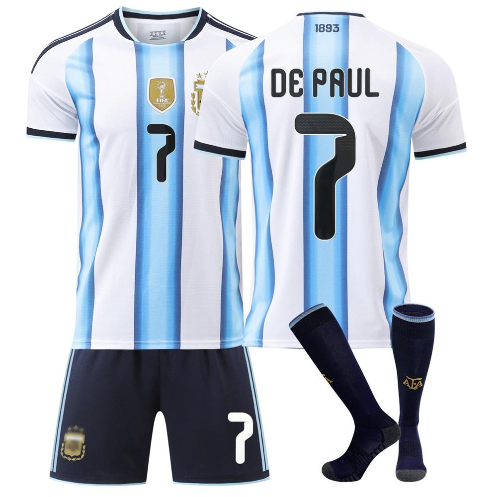 2026 FIFA World Cup Argentina Home #7 DE PAUL Sport Training Jersey Set with Socks Teens Kids Adults Custome Name Football Kits 3XL
2026 FIFA World Cup Argentina Home #7 DE PAUL Sport Training Jersey Set with Socks Teens Kids Adults Custome Name Football Kits 3XL