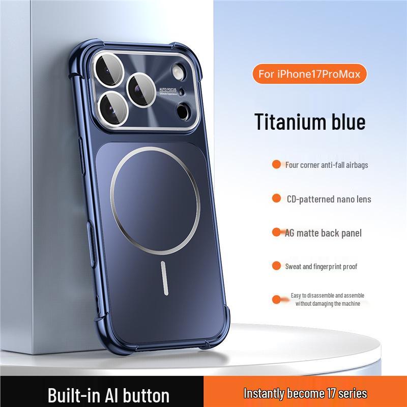 Apple 16 Pro Max Case Transforms to 17 Magnetic CD Pattern, Drop-Proof Airbag Protection iPhone 17 Pro
Apple 16 Pro Max Case Transforms to 17 Magnetic CD Pattern, Drop-Proof Airbag Protection iPhone 17 Pro