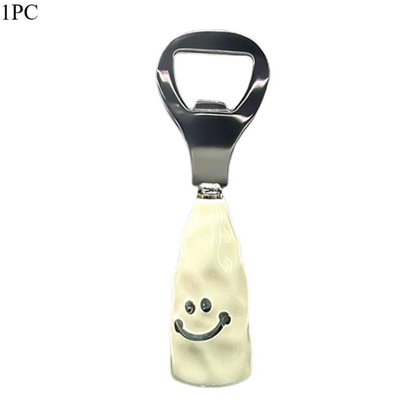 1PC cute smiley face beer bottle opener plastic handle imitation ceramic handle can stand wine bottle screwdriver creative stainless steel opening lid
1PC cute smiley face beer bottle opener plastic handle imitation ceramic handle can stand wine bottle screwdriver creative stainless steel opening lid
