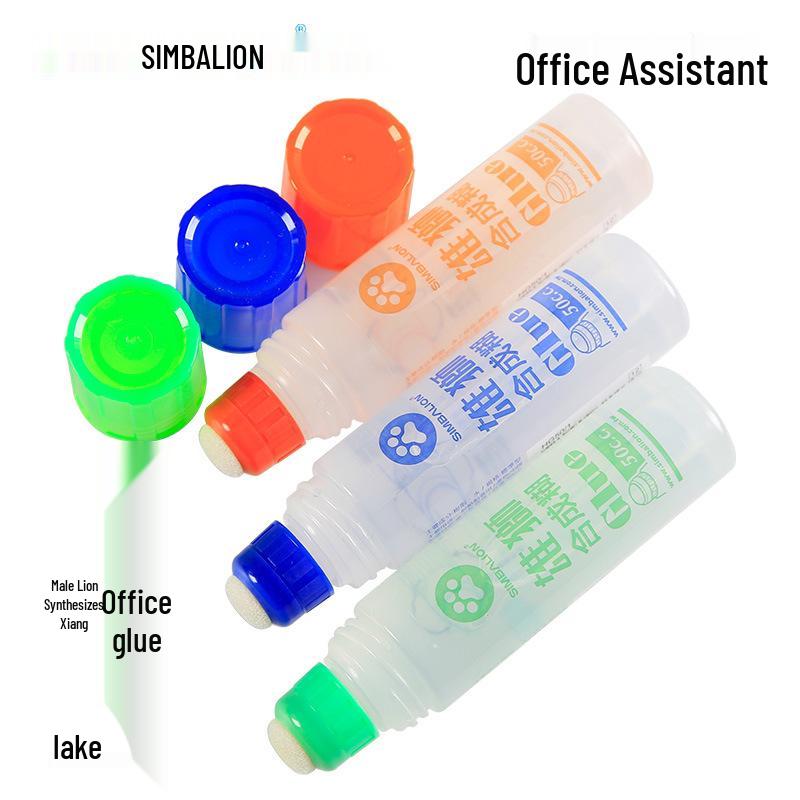 Lion Synthetic Glue 50ml - Handmade Adhesive for Students with Sponge Head, Transparent Liquid for Office and School Use. Single Head Glue (Random Cap Color)
Lion Synthetic Glue 50ml - Handmade Adhesive for Students with Sponge Head, Transparent Liquid for Office and School Use. Single Head Glue (Random Cap Color)