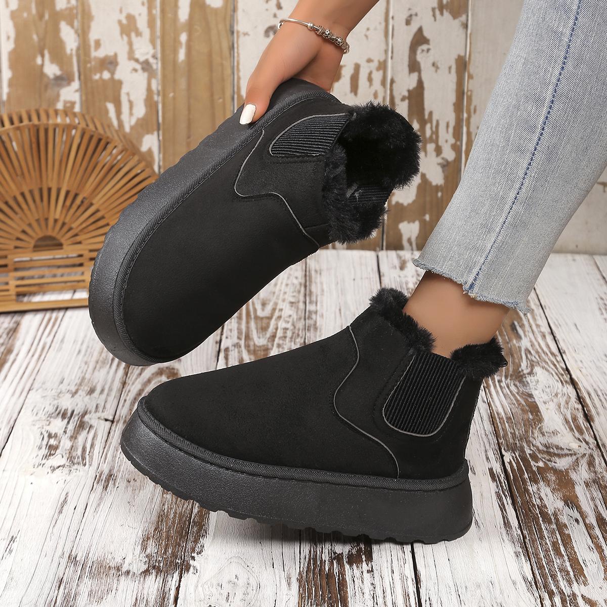 fashion 2024 Winter Women s Platform Snow Boots Solid Color Thickened Plush Slip On Ankle Boots Women Thick Bottom Warm Shoes Plus Size 43 чорний
fashion 2024 Winter Women s Platform Snow Boots Solid Color Thickened Plush Slip On Ankle Boots Women Thick Bottom Warm Shoes Plus Size 43 чорний