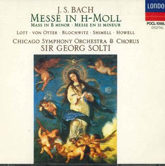 CD SIR GEORG SOLTI - Bach Messe In H-moll Mass In B Mino POCL10989 POLYDOR Japan Classical Used
CD SIR GEORG SOLTI - Bach Messe In H-moll Mass In B Mino POCL10989 POLYDOR Japan Classical Used