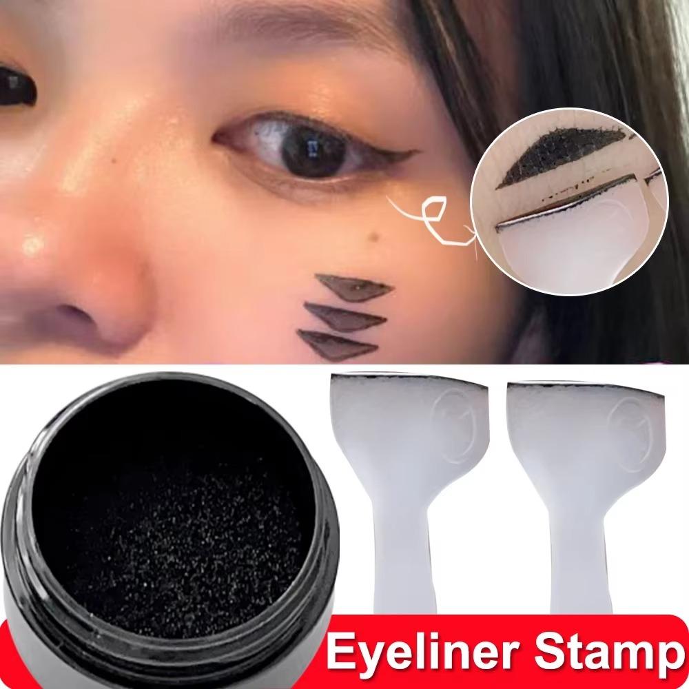 Double-ended Eyeliner Stamp Waterproof Beauty Tools Simple Eyelash Template Beginners Black Eye Shadow
Double-ended Eyeliner Stamp Waterproof Beauty Tools Simple Eyelash Template Beginners Black Eye Shadow