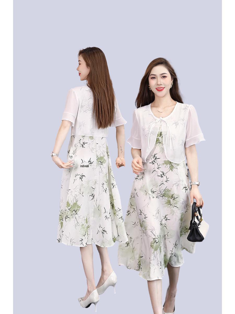 Женское летнее шифоновое платье: Юбка средней длины, облегающая, с эффектом двухслойности - Элегантная и модная одежда для мамы XXXL for 120-130 lbs
Женское летнее шифоновое платье: Юбка средней длины, облегающая, с эффектом двухслойности - Элегантная и модная одежда для мамы XXXL for 120-130 lbs