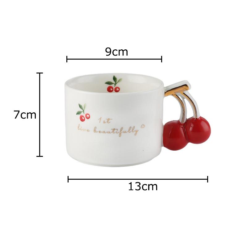 Cherry Printed Pattern Mugs Gilding Edge Porcelain Cup Tableware Coffee Mug Dining Table Afternoon Tea Teacup Fruits Juice Cup 300ml
Cherry Printed Pattern Mugs Gilding Edge Porcelain Cup Tableware Coffee Mug Dining Table Afternoon Tea Teacup Fruits Juice Cup 300ml