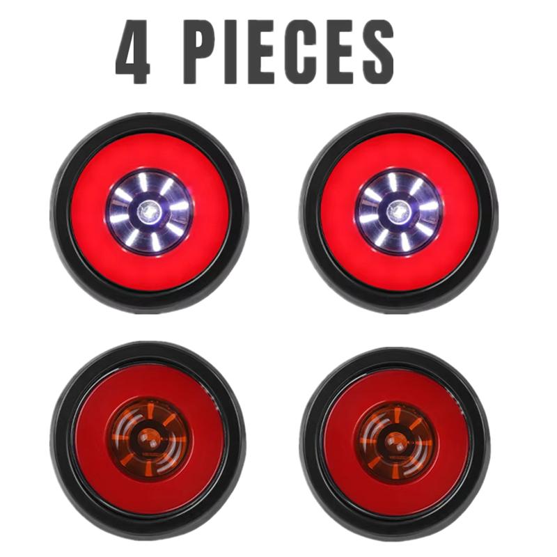 4PCS LED Round Tail Light Car Signal Lamp Truck Trailer Brake Rear Warning Tailight 24V Lorry Marker Lights Stop Reverse Lamp
4PCS LED Round Tail Light Car Signal Lamp Truck Trailer Brake Rear Warning Tailight 24V Lorry Marker Lights Stop Reverse Lamp