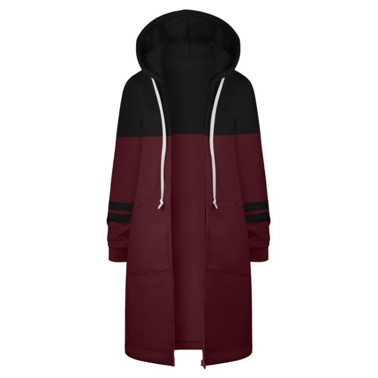 Winter Longline Hooded Sweatshirt Women Color Block Zip Straight Bodycon Long Sleeve 5XL
Winter Longline Hooded Sweatshirt Women Color Block Zip Straight Bodycon Long Sleeve 5XL