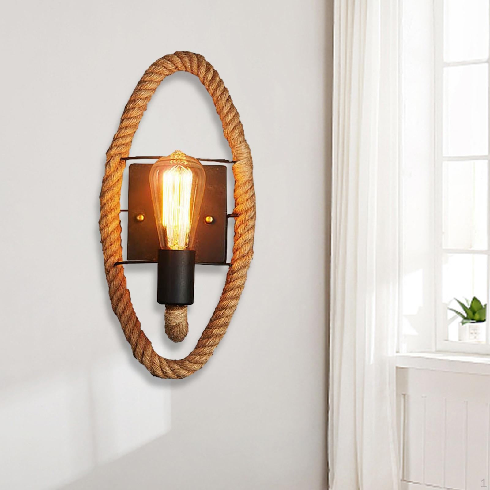 Промышленный настенный светильник Farmhouse Creative Unique (без лампочки E27) Лампа из пеньковой веревки Oval
Промышленный настенный светильник Farmhouse Creative Unique (без лампочки E27) Лампа из пеньковой веревки Oval