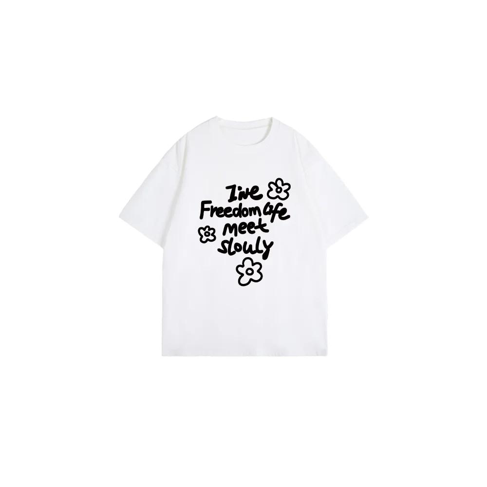 impresas camiseta mujer creatividad verano algodón Unisexga corta calle de gran tamaño Casual suelta cuello redondo Tops S
impresas camiseta mujer creatividad verano algodón Unisexga corta calle de gran tamaño Casual suelta cuello redondo Tops S