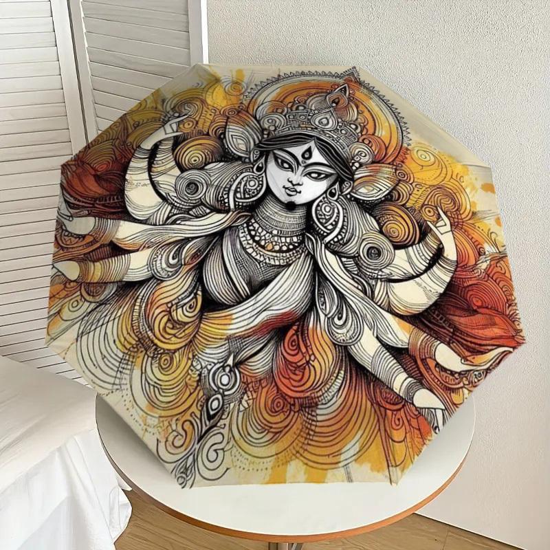 1pc Durga Mandala Automatic Folding Umbrella - Compact 8-Rib Design,Perfect Gift for Friends & Family yy250926021
1pc Durga Mandala Automatic Folding Umbrella - Compact 8-Rib Design,Perfect Gift for Friends & Family yy250926021