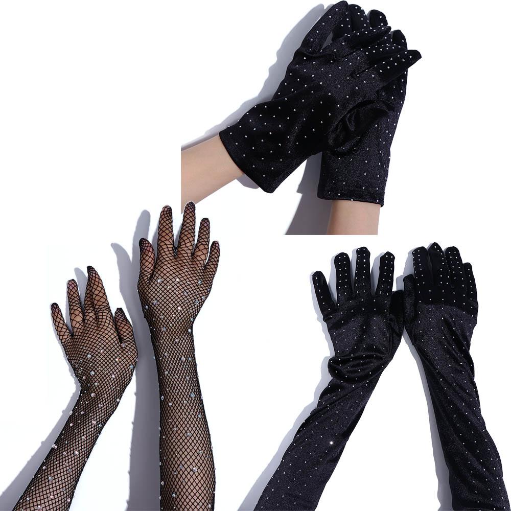 Elastic Punk Party Stage Performance Women Diamonds Satin Mittens Full Finger Gloves Mesh Gloves C
Elastic Punk Party Stage Performance Women Diamonds Satin Mittens Full Finger Gloves Mesh Gloves C