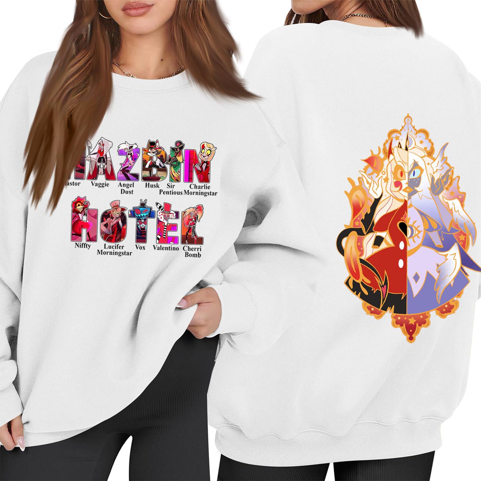 Женский модный пуловер с длинным рукавом, принтом и круглым вырезом, свободного кроя S белый
Женский модный пуловер с длинным рукавом, принтом и круглым вырезом, свободного кроя S белый