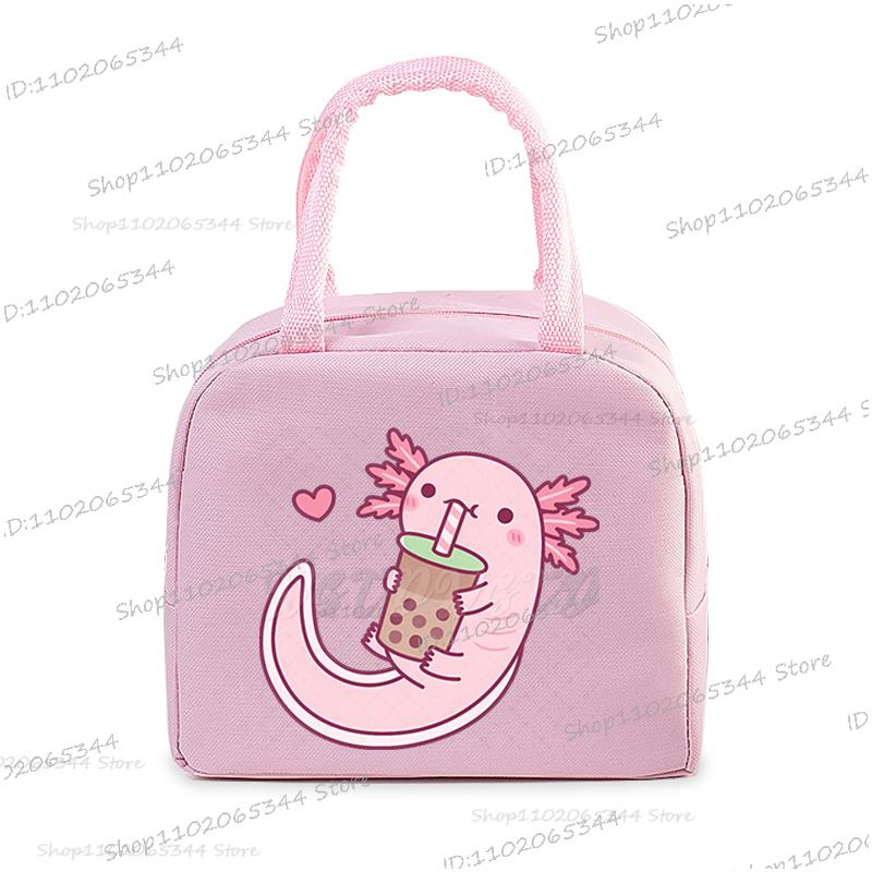 Funny Axolotl Series Lunch Bag Women Cartoon Axolotl Graphics Bento Thermal Handbags Thickened Insulation Kids Lunch Box Bag
Funny Axolotl Series Lunch Bag Women Cartoon Axolotl Graphics Bento Thermal Handbags Thickened Insulation Kids Lunch Box Bag