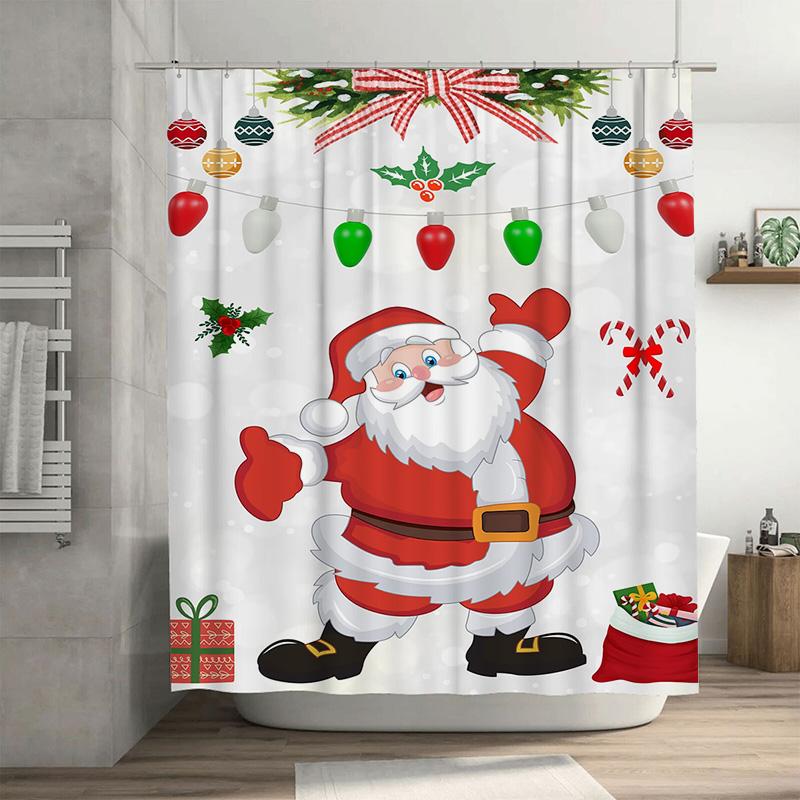 Tuniu Festive Santa Claus Bathroom Shower Curtain Set Waterproof Holiday Decor Christmas Gift Charming Fun Novelty Design Home T W60H190(CM)-1 Pcs
Tuniu Festive Santa Claus Bathroom Shower Curtain Set Waterproof Holiday Decor Christmas Gift Charming Fun Novelty Design Home T W60H190(CM)-1 Pcs