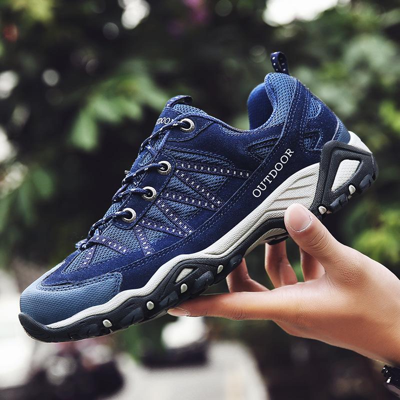 New Four Seasons Leather Outdoor Shoes Men s Mesh Breathable Couple Hiking Shoes Off-road Non-slip Rock Climbing Shoes Women 46 темно-сірий
New Four Seasons Leather Outdoor Shoes Men s Mesh Breathable Couple Hiking Shoes Off-road Non-slip Rock Climbing Shoes Women 46 темно-сірий
