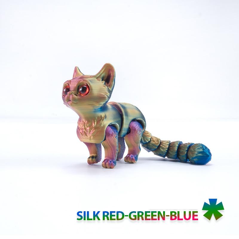 Simulated Color Kitten 3D Printed Toy Model Cute Cat with Retractable Tail and Movable Joints Children Gift Toy Desktop Ornament
Simulated Color Kitten 3D Printed Toy Model Cute Cat with Retractable Tail and Movable Joints Children Gift Toy Desktop Ornament