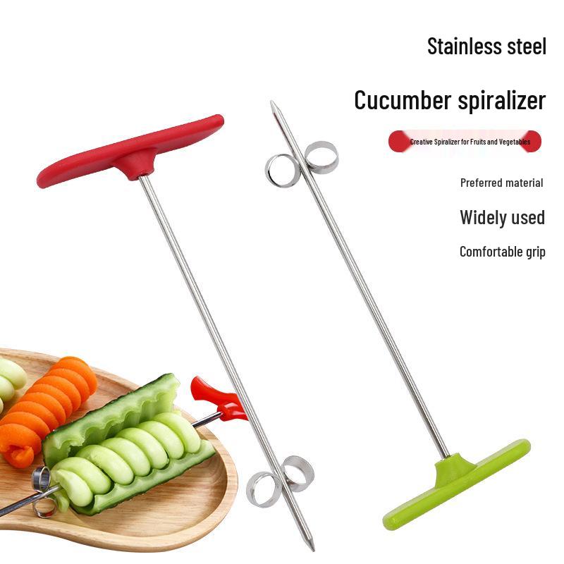 Спирализатор и овощечистка из нержавеющей стали: Огурец, Инструмент для скручивания фруктов и овощей Length: 12cm красный
Спирализатор и овощечистка из нержавеющей стали: Огурец, Инструмент для скручивания фруктов и овощей Length: 12cm красный