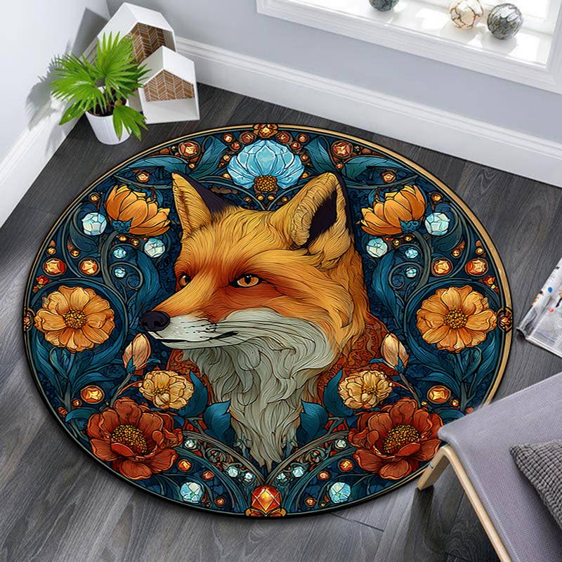 Fox Round Area Rug,Carpet Rug for Living Room Bedroom Sofa Playroom Decor,Non-slip Floor Mat 80cmx80cm
Fox Round Area Rug,Carpet Rug for Living Room Bedroom Sofa Playroom Decor,Non-slip Floor Mat 80cmx80cm