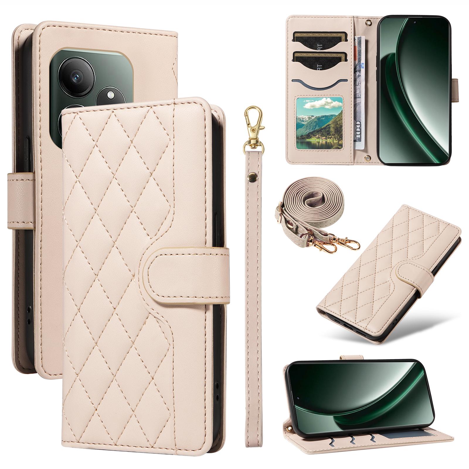For Realme GT 6 5G Case Wallet Rhombus Leather Phone Cover with Shoulder Strap,Wrist Strap E
For Realme GT 6 5G Case Wallet Rhombus Leather Phone Cover with Shoulder Strap,Wrist Strap E