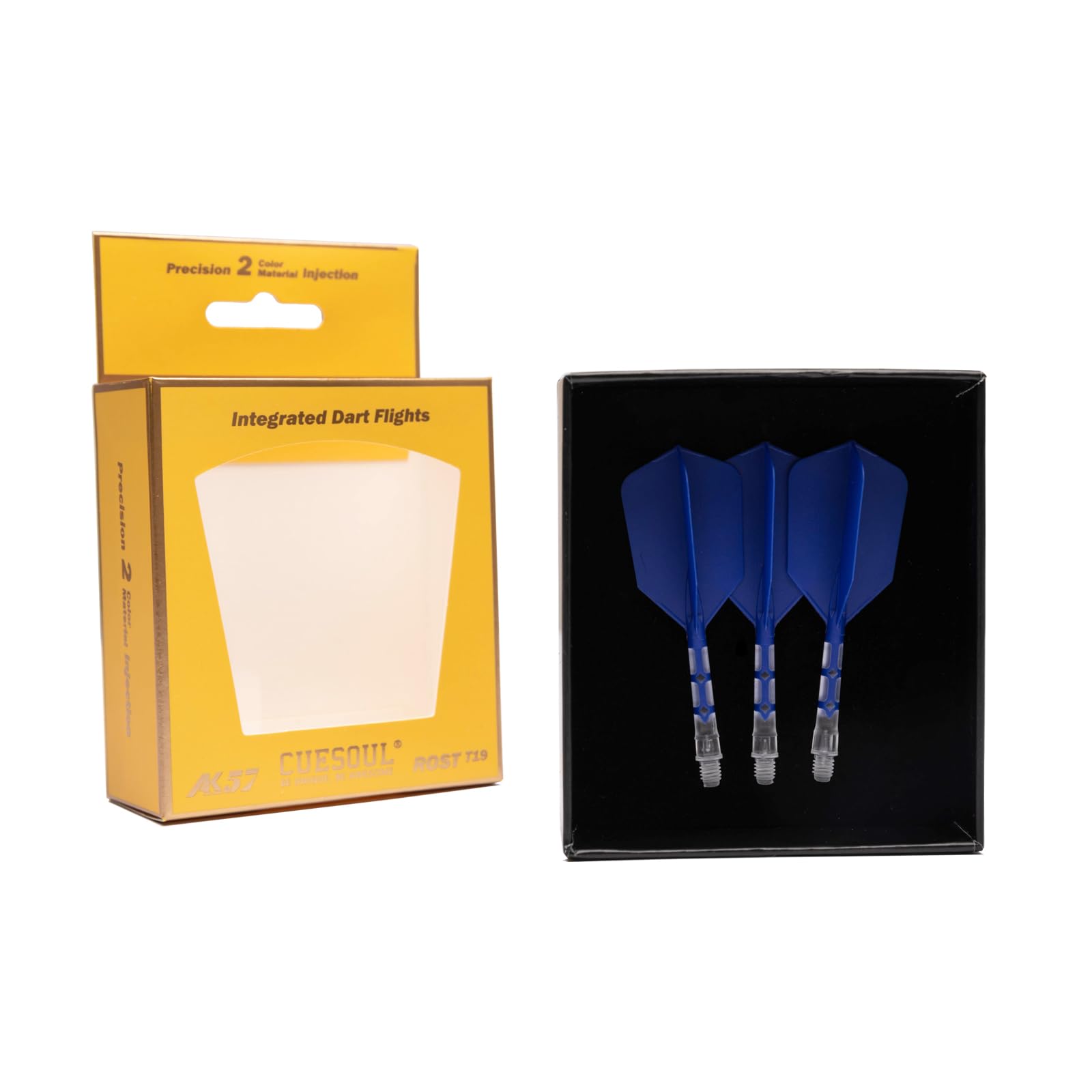 CUESOUL ROSTAK57 T19 Series Dual Material Mix Shaft Integrated Flight Slim Shape Series Set of 3 Two-tone (Dark Blue)
CUESOUL ROSTAK57 T19 Series Dual Material Mix Shaft Integrated Flight Slim Shape Series Set of 3 Two-tone (Dark Blue)