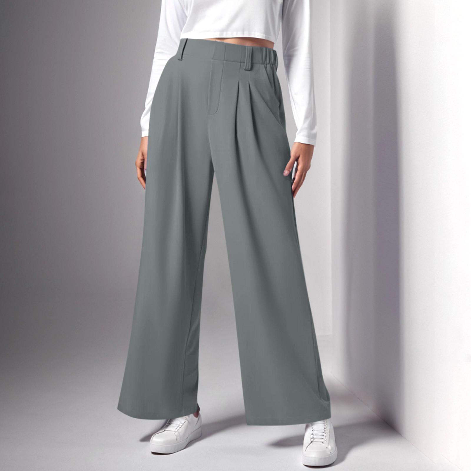 Women s Wide Leg Pants Elastic High Waisted Knit Casual Palazzo Pants Trousers With Pockets M
Women s Wide Leg Pants Elastic High Waisted Knit Casual Palazzo Pants Trousers With Pockets M