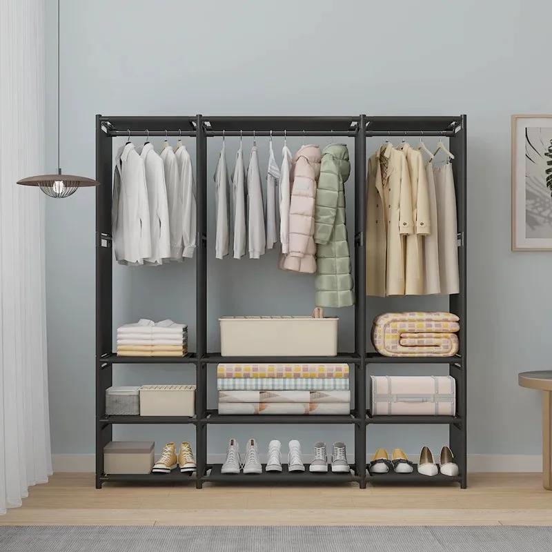 3 Row Clothes Rack Floor Dustproof Hanging Clothes Hanger Large Capacity Garment Drying Rack Storage Shelf Bedroom Furniture
3 Row Clothes Rack Floor Dustproof Hanging Clothes Hanger Large Capacity Garment Drying Rack Storage Shelf Bedroom Furniture