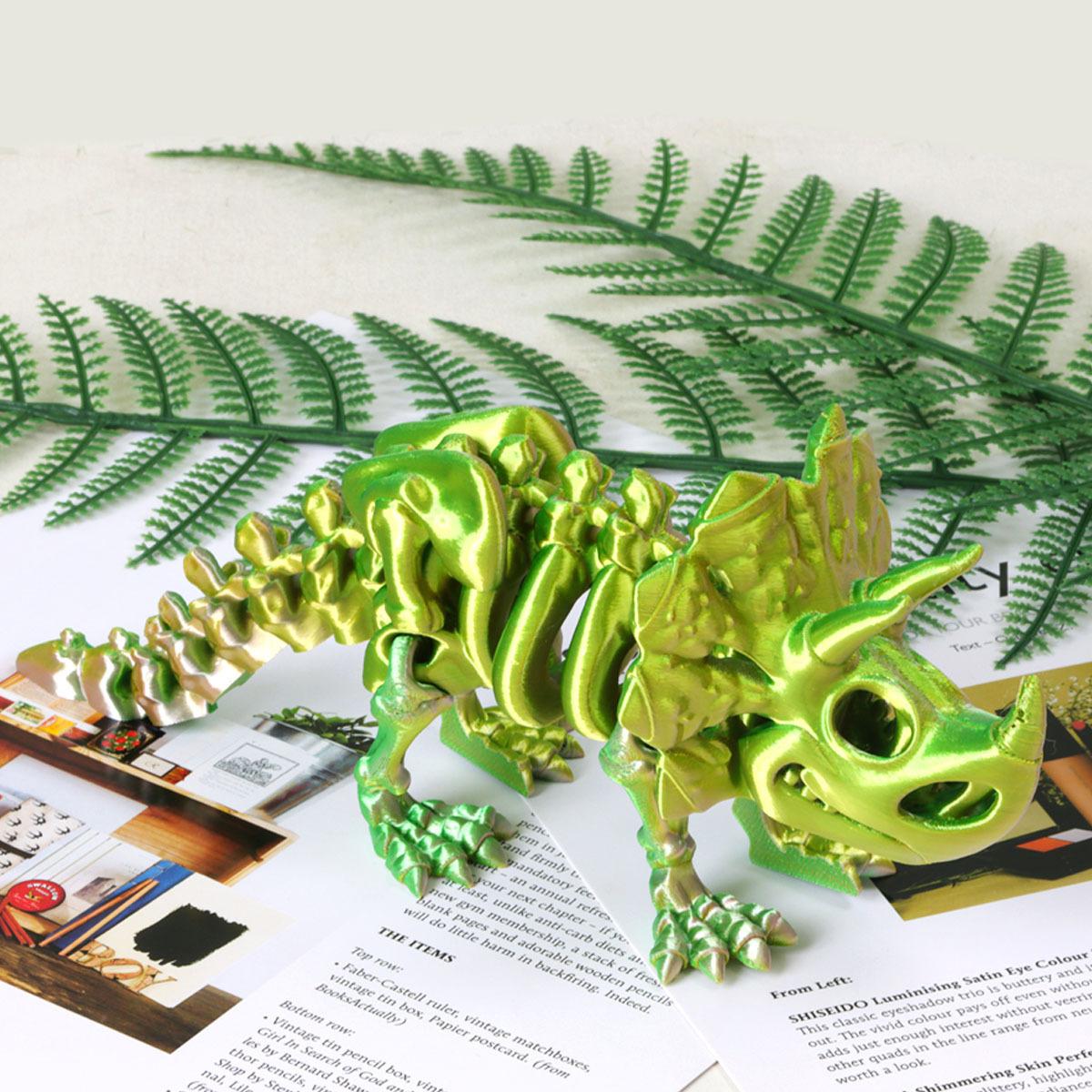 3D Printing Triceratops Skeleton Toy Model Joints Movable Simulation Dinosaur Triceratops Toys Desktop Decor Ornament Boy Gift
3D Printing Triceratops Skeleton Toy Model Joints Movable Simulation Dinosaur Triceratops Toys Desktop Decor Ornament Boy Gift