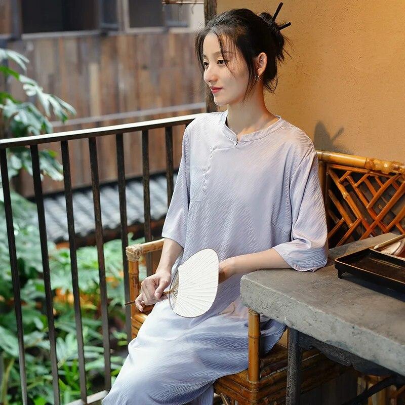 Johnature женские платья-стойки в китайском стиле однотонные винтажные мягкие платья трапециевидной формы с семью рукавами XL светло-фиолетовый
Johnature женские платья-стойки в китайском стиле однотонные винтажные мягкие платья трапециевидной формы с семью рукавами XL светло-фиолетовый