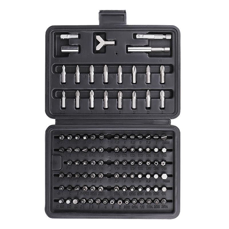 100-Piece Screwdriver Bit Set Chromium-Vanadium Steel Screwdriver Set Flat, Phillips, Hex, and Torx Screwdriver Bits
100-Piece Screwdriver Bit Set Chromium-Vanadium Steel Screwdriver Set Flat, Phillips, Hex, and Torx Screwdriver Bits