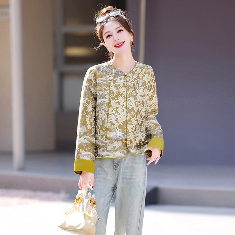 2025 Spring Retro Chinese Jacquard Frog Button Loose Top YW8989 L (110-120 jin)
2025 Spring Retro Chinese Jacquard Frog Button Loose Top YW8989 L (110-120 jin)