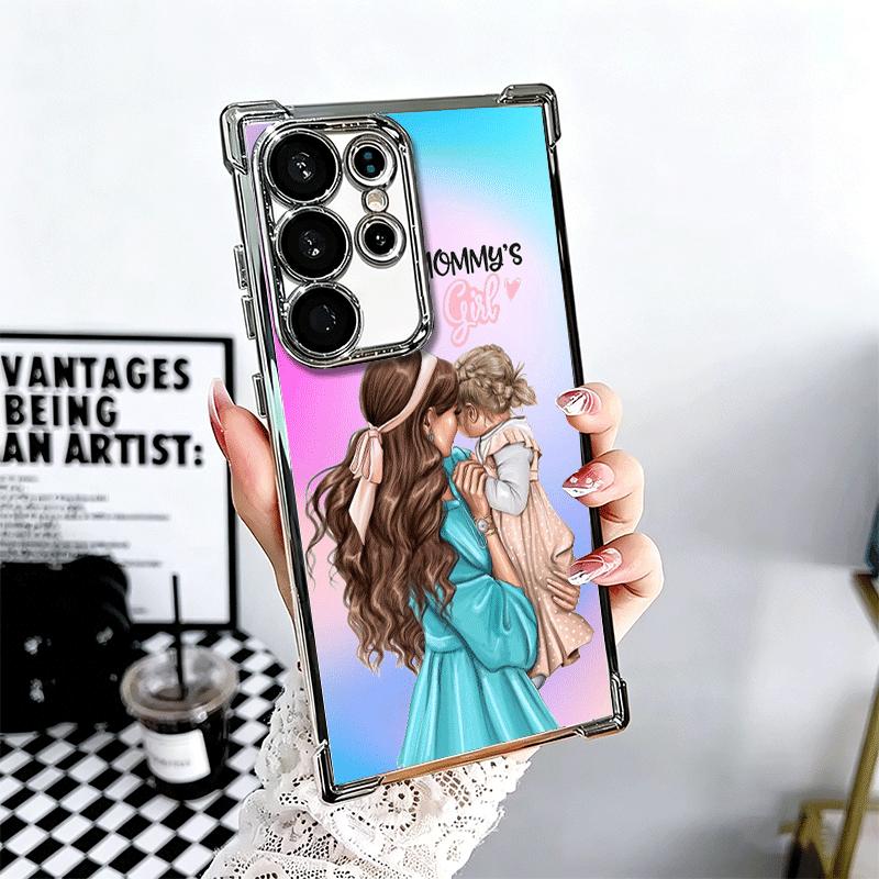 Girl Mom Baby Color Design Plating Phone Case For Samsung Galaxy S24 S25 FE S26 Edge S23 Ultra S22 S21 Plus S20 Anti-Fall Airaba Samsung S26 Edge
Girl Mom Baby Color Design Plating Phone Case For Samsung Galaxy S24 S25 FE S26 Edge S23 Ultra S22 S21 Plus S20 Anti-Fall Airaba Samsung S26 Edge