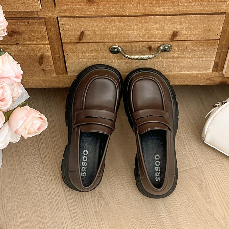 Black British style small leather shoes women s autumn 2025 new Japanese jk versatile thick-soled thick-heeled non-slip loafers 40 светло-коричневого
Black British style small leather shoes women s autumn 2025 new Japanese jk versatile thick-soled thick-heeled non-slip loafers 40 светло-коричневого