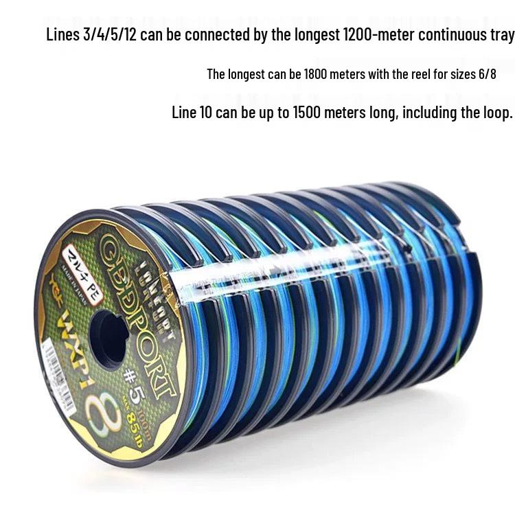 Високоміцна поліетиленова волосінь для риболовлі в морі та на велику рибу - Оригінальна котушка з ниткою No. 12
Високоміцна поліетиленова волосінь для риболовлі в морі та на велику рибу - Оригінальна котушка з ниткою No. 12
