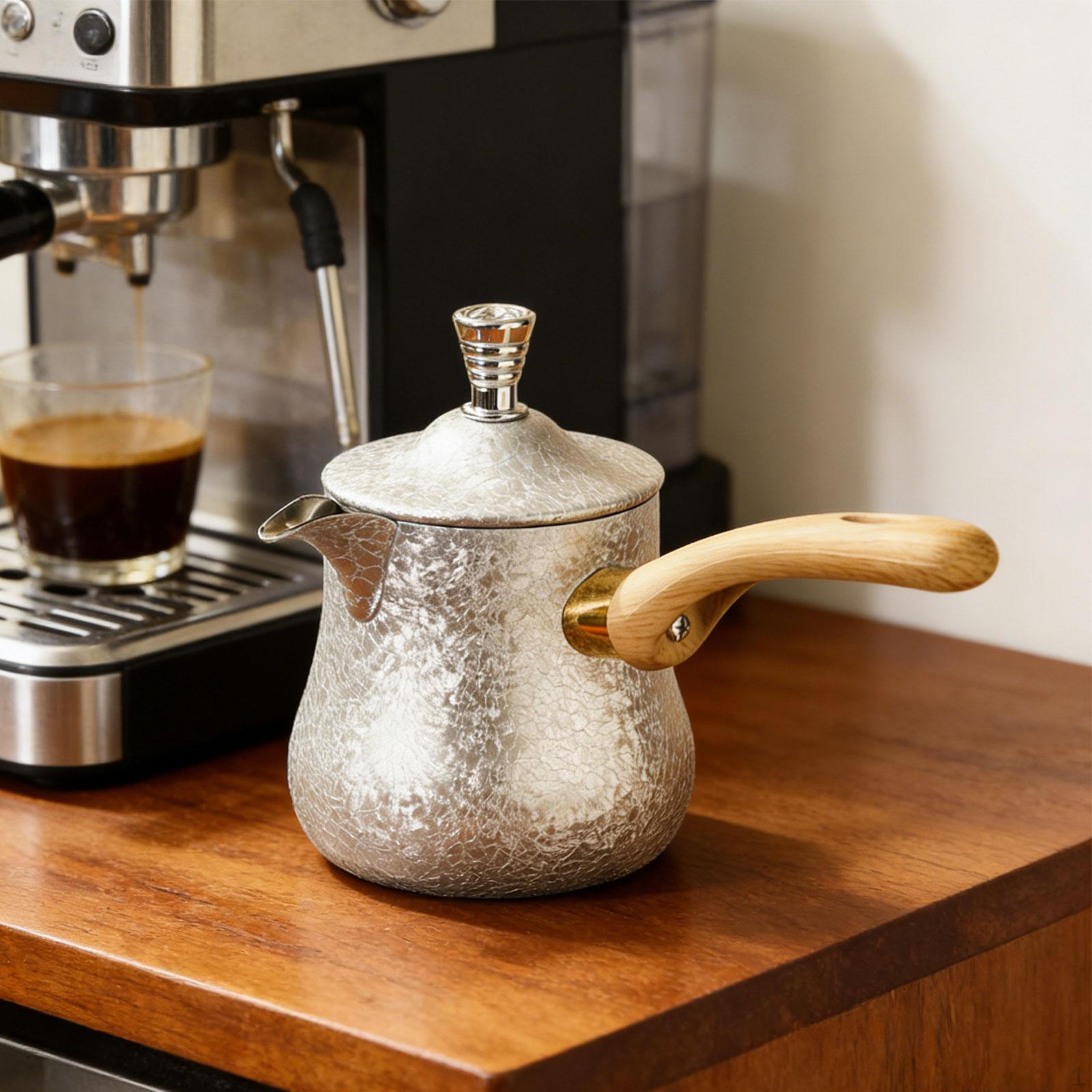 Coffee Heating Melting Milk Pot Mug with Wooden Handle Multifunctional Teapot Warmer 550ml
Coffee Heating Melting Milk Pot Mug with Wooden Handle Multifunctional Teapot Warmer 550ml