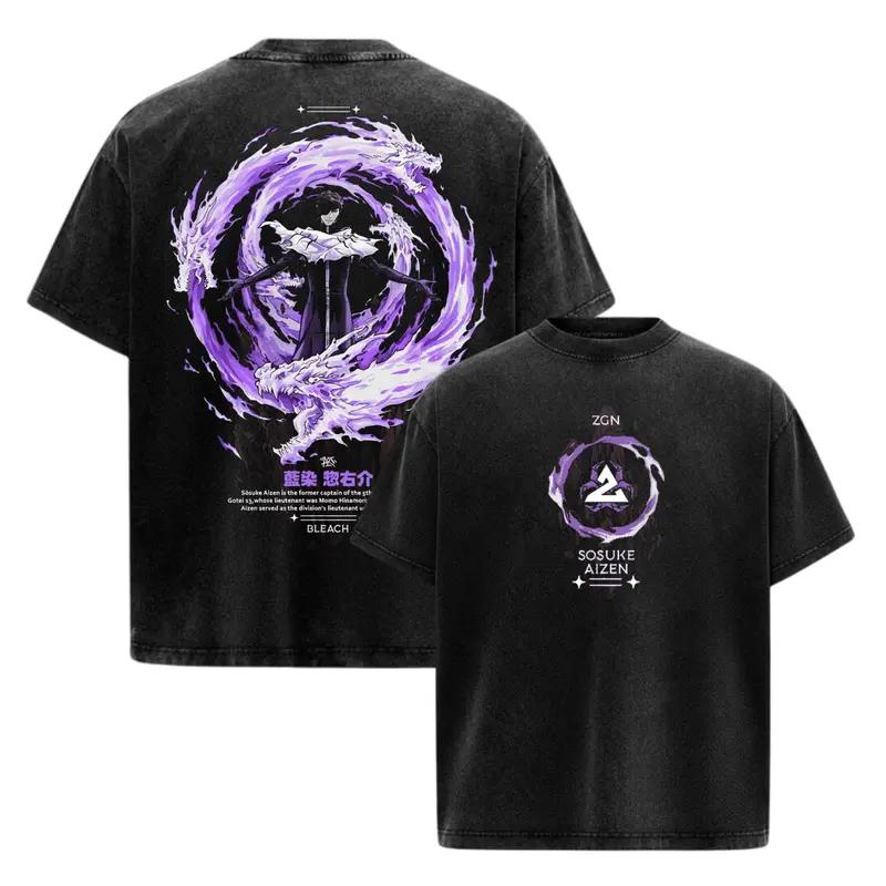 Anime BLEACH Aizen Sousuke Printed Tee Men Short Sleeve Cotton Tshirts Vintage Washed T-shirt Harajuku Male Oversized T Shirt S
Anime BLEACH Aizen Sousuke Printed Tee Men Short Sleeve Cotton Tshirts Vintage Washed T-shirt Harajuku Male Oversized T Shirt S