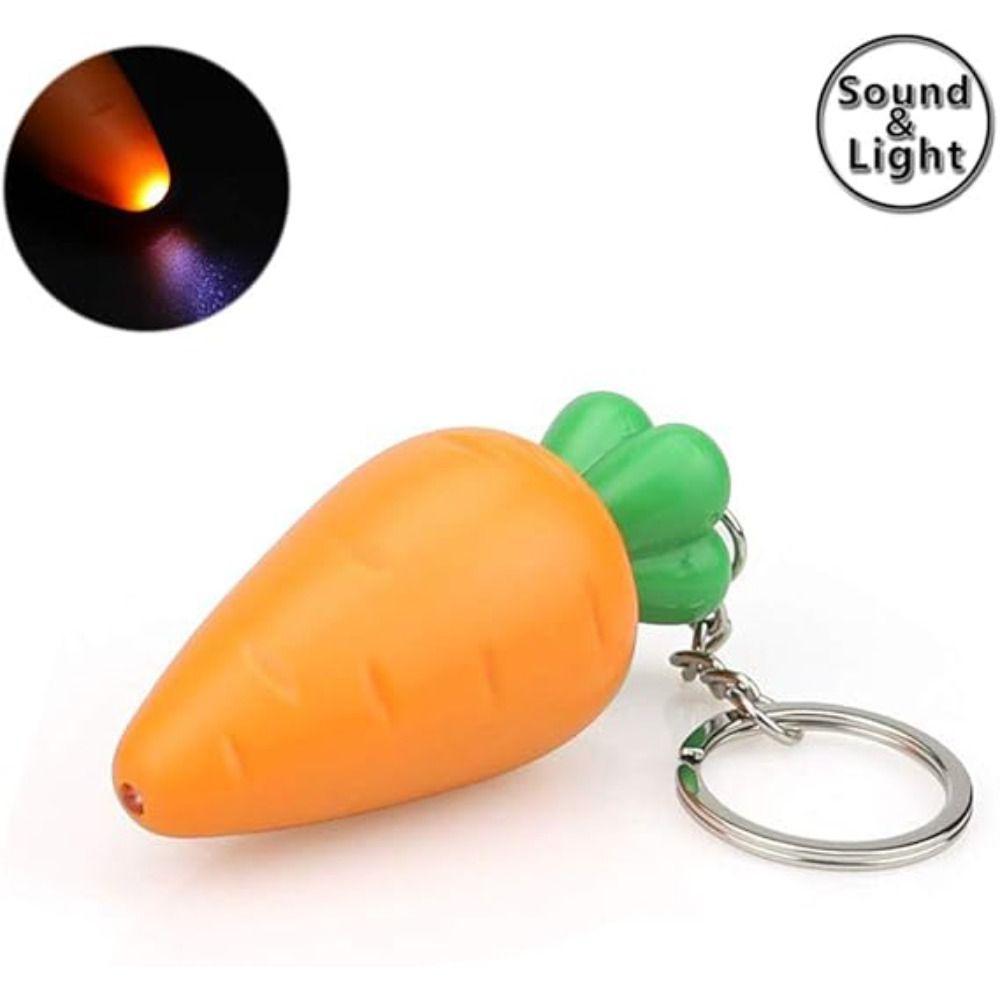 Light-emitting Light Sound Keychain Cartoon LED Light Keyring Carrot Keychain Birthday Gift помаранчевий
Light-emitting Light Sound Keychain Cartoon LED Light Keyring Carrot Keychain Birthday Gift помаранчевий