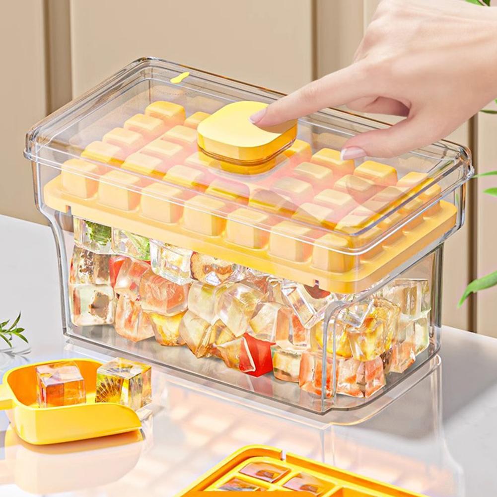 Press Type Ice Cube Mould with Shovel Ice Cube Tray Box 34/68 Compartments Household Ice Storage Box for Whiskey Cocktail
Press Type Ice Cube Mould with Shovel Ice Cube Tray Box 34/68 Compartments Household Ice Storage Box for Whiskey Cocktail