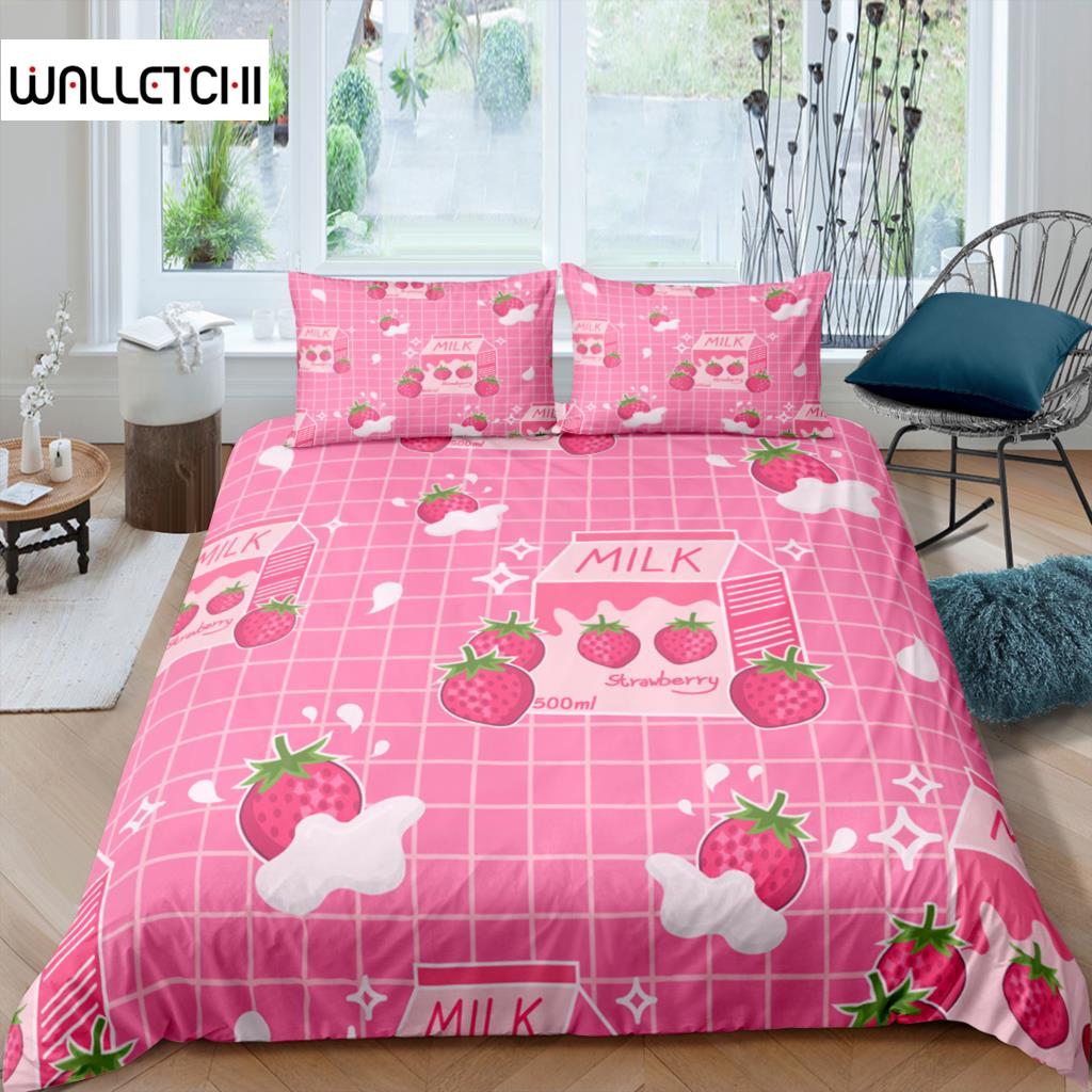Home Living Luxury 3D Strawberry Bedding Set Kids Duvet Cover Pillowcase Rabbit Bedding Set Queen and King EU/US/AU/UK Size EU single(135x200cm)
Home Living Luxury 3D Strawberry Bedding Set Kids Duvet Cover Pillowcase Rabbit Bedding Set Queen and King EU/US/AU/UK Size EU single(135x200cm)