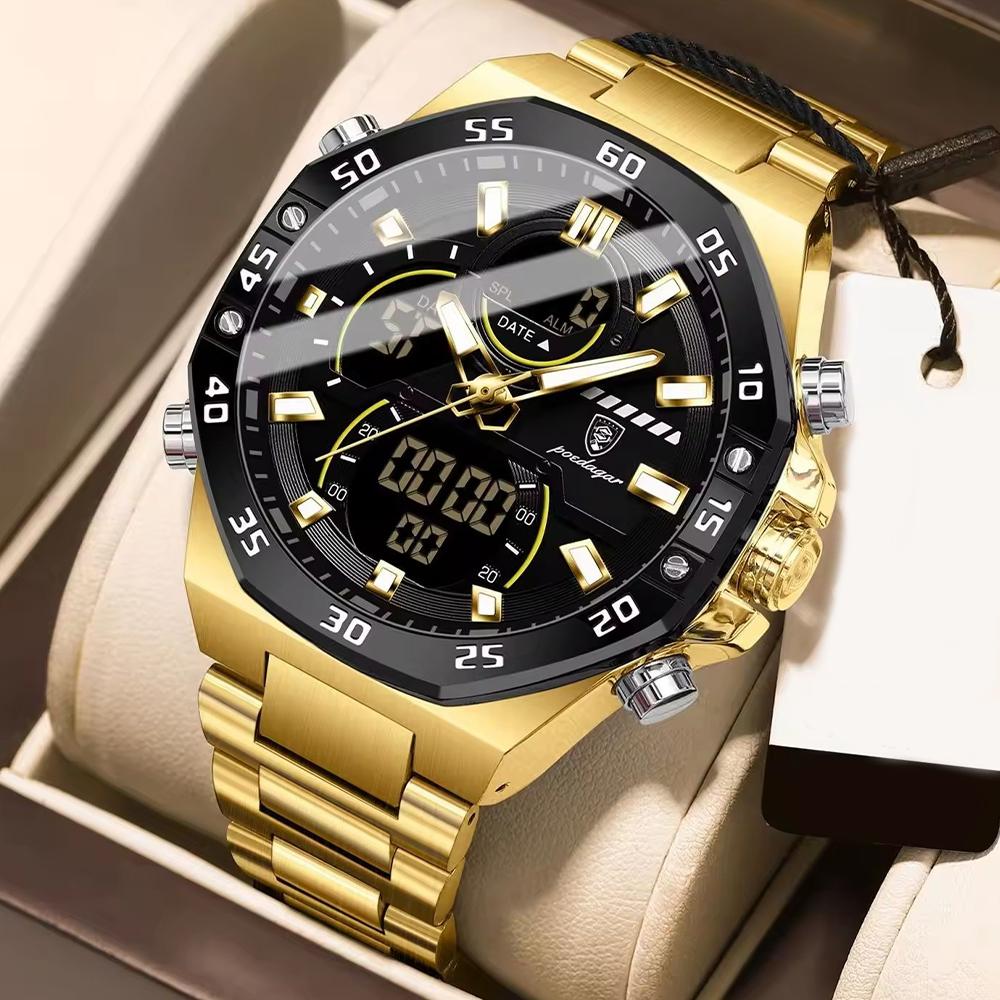 Men s Digital Analog Watches - Waterproof LED Night Light, Fashionable Outdoor Wristwatch for Casual & Active срібний
Men s Digital Analog Watches - Waterproof LED Night Light, Fashionable Outdoor Wristwatch for Casual & Active срібний