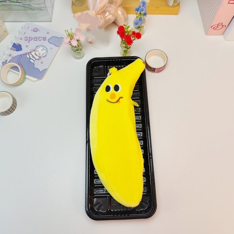 Cute Plush Banana Pencil Case Kawaii Cartoon Banana Shaped Pouch With Keychain For Stationery Storage And Bag Decoration A2
Cute Plush Banana Pencil Case Kawaii Cartoon Banana Shaped Pouch With Keychain For Stationery Storage And Bag Decoration A2