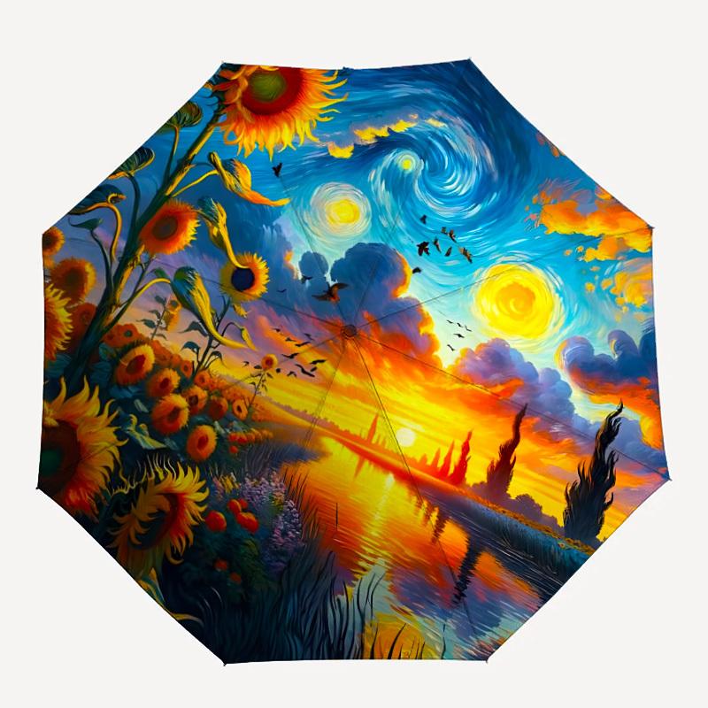 1pc Sunflower Field Sunset Folding Umbrella, Durable, Suitable for Outdoor Activities or Rain, Suitable for Commuting yy251027077
1pc Sunflower Field Sunset Folding Umbrella, Durable, Suitable for Outdoor Activities or Rain, Suitable for Commuting yy251027077